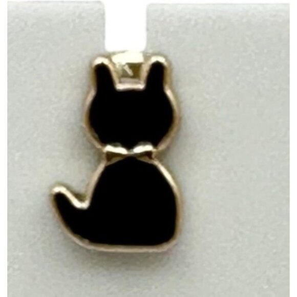 Black Cat Enamel Pin Adorable Kitty Cat Lovers Brooch Backpacks Collar Lapel - Picture 2 of 5